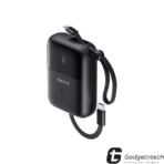 HAVIT PB5215 10000mAh Display Power Bank With Usb-C & Lightning Cable – Black