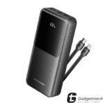 Vention 22.5W 20000mAh Power Bank with Built-in USB-C and Lightning Cables