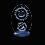 GearUP Acrylic Multicolor Night Lamp-  (1016916-BK)