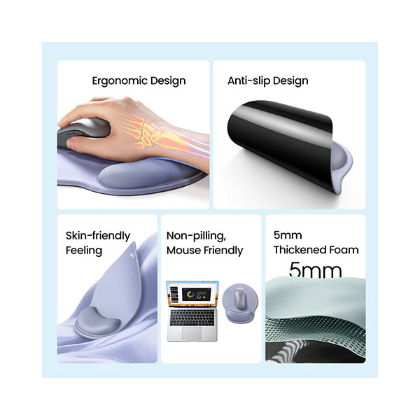 UGREEN LP668 Ergonomic Mouse Pad – Green