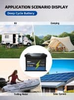 GearUP 12V 100Ah LifePO4 Lithium Battery with Smart BMS + Bluetooth angle 2