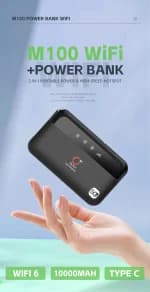 OLAX M100 WiFi 6 10000mah 5G Pocket Router angle 3