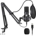 MAONO AU-A04 USB Microphone Combo Setup, Plug & Play USB Cardioid Podcast Condenser Microphone by MAONO - Gadgetntech Bangladesh