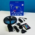 WiFi + Bluetooth RGB LED Strip Light- Work With Alexa, Google Home, Dance With Music (16 Feet, Sonoff L2) by OEM - Gadgetntech Bangladesh