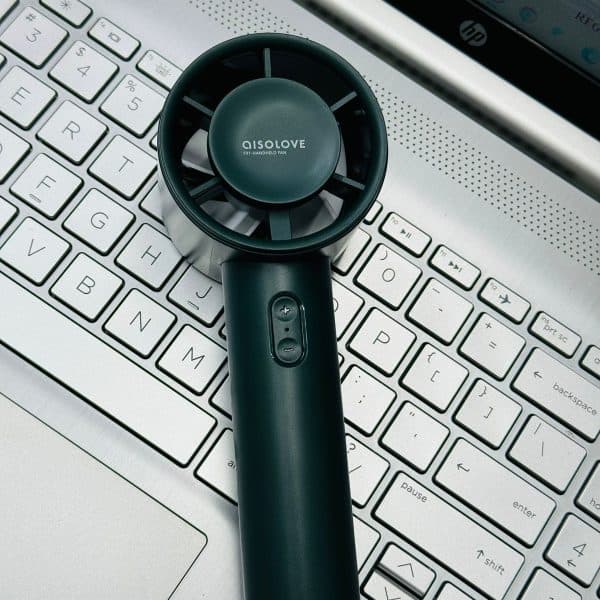 Xiaomi AISOLOVE F01 Handheld Turbo Fan (2000mAh Battery) - Green Color by Xiaomi - Gadgetntech Bangladesh