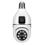 Dual Lens V380 Pro PTZ Bulb IP Night Vision Camera by V380 - Gadgetntech Bangladesh