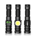 GearUP K60 Rechargeable Flashlight 10W COB + LED Torchlight angle 2