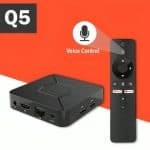 Q5 Android tv box 4k 2GB ram 8GB Storage Voice Remote IPTV compatible by Q5 - Gadgetntech Bangladesh