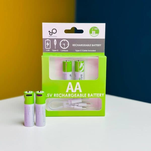 SmarToools RB20 AA 1.5V 2600mWh Rechargeable Battery ( 2 Pcs Set) by SmarToools - Gadgetntech Bangladesh