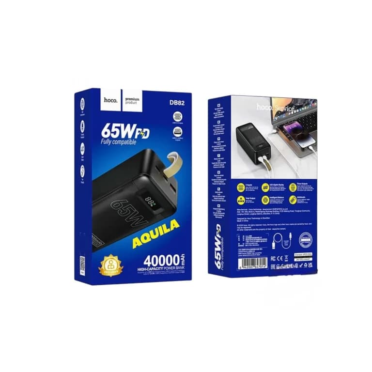 Hoco DB82 40,000mAh 65W Power Bank angle 2