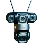 V380 PRO 3 Lens CCTV Outdoor Waterproof Night Vision PTZ Camera (4G+LAN) by V380 - Gadgetntech Bangladesh