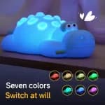 7 Color Crocodile Shape Silicone Night Light Toy for Kids by OEM - Gadgetntech Bangladesh