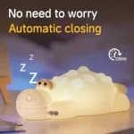 7 Color Crocodile Shape Silicone Night Light Toy for Kids angle 2