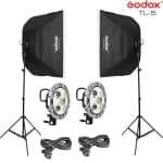 Godox Softbox Lighting Setup for YouTube Home Studio, Live streaming Combo Set- Softbox, Light Holder, Tripod Stand Full Setup (1 side) by Godox - Gadgetntech Bangladesh