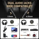MAONO MH700 Monitoring Headphones - Brown angle 2