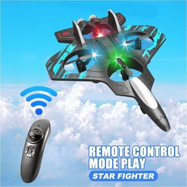 Remote Control Starfighter Drone Plane - Green by Remote - Gadgetntech Bangladesh