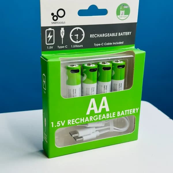 SmarToools RB40 AA 1.5V 2600mWh Rechargeable Battery (4Pcs Set) by SmarToools - Gadgetntech Bangladesh