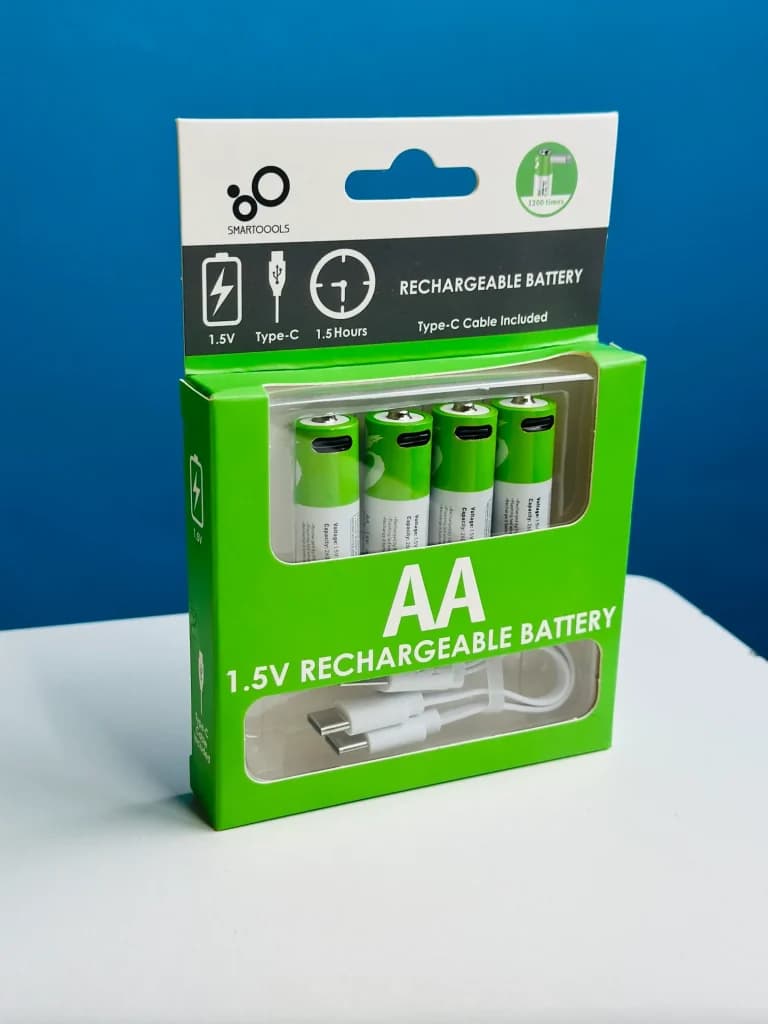SmarToools RB40 AA 1.5V 2600mWh Rechargeable Battery (4Pcs Set) by SmarToools - Gadgetntech Bangladesh