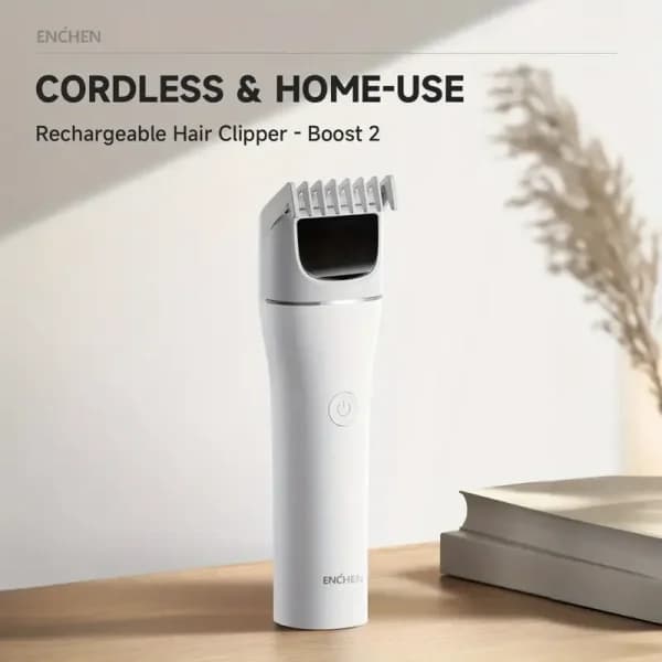 Enchen Boost 2 Hair Clipper – 2025 New Version (White) by Enchen - Gadgetntech Bangladesh