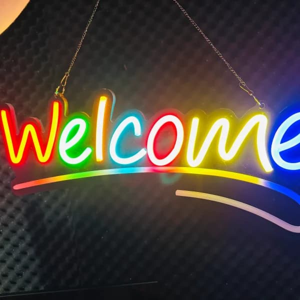 GearUP WELCOME Neon Sign For Greetings at Shop, Restaurant , Pharmacy, Cafe by GearUP - Gadgetntech Bangladesh