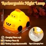 Soft Silicone Touch Control Rechargeable LED Taxi Night Lamp angle 3