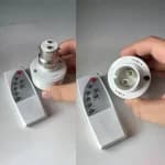 Smart B22 to B22 IR Lamp Holder with Wireless Remote & Timer by OEM - Gadgetntech Bangladesh