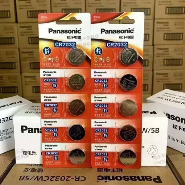 Original Panasonic CR2032 Lithium Battery 3V (5pcs Set) by Original - Gadgetntech Bangladesh