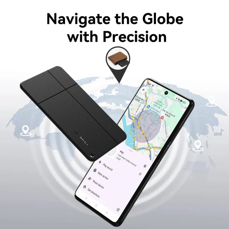 MiLi MiCard Pro Duo Anti-Loss Digital Business Card & Wallet Tracker angle 2