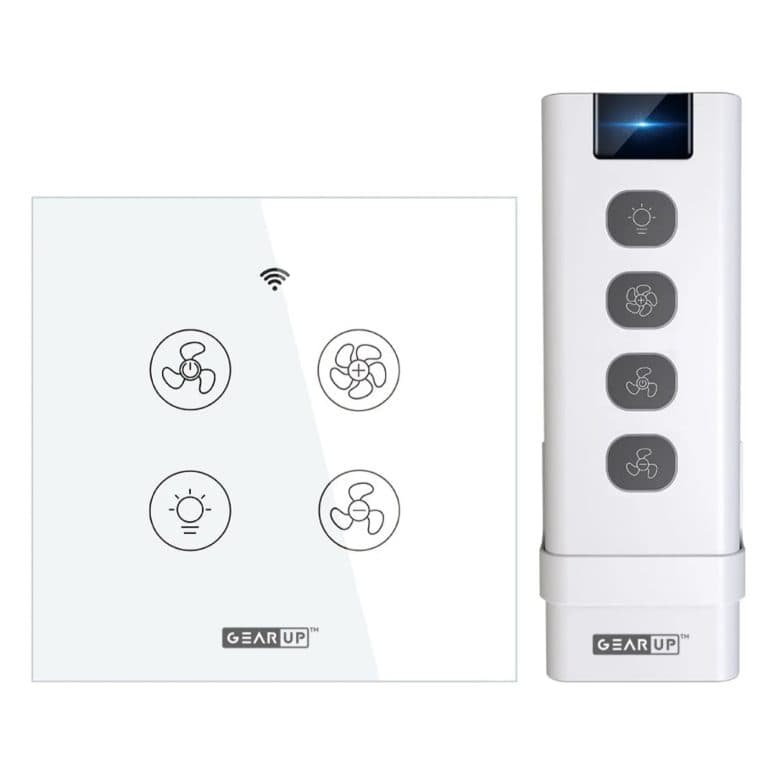 GearUP Wi-Fi Ceiling Fan Speed Controller & Light Switch — Smart TUYA/Smart Life App Control with Remote by GearUP - Gadgetntech Bangladesh