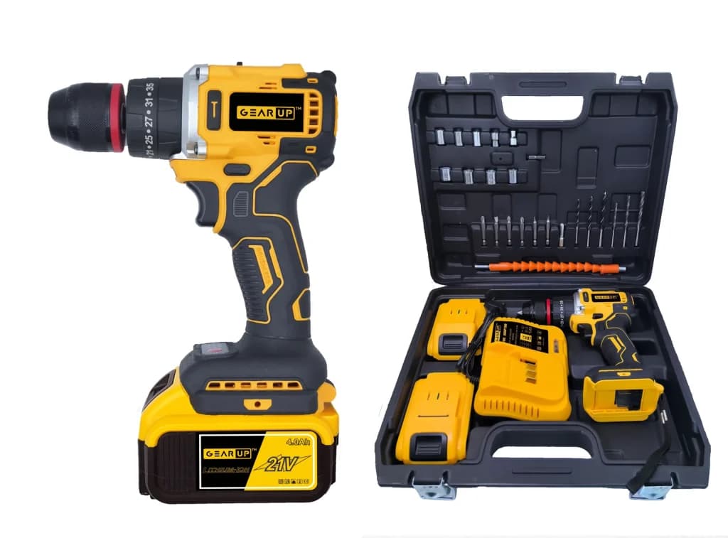 GearUP Cordless Powerful Hand Drill with Brushless Motor by GearUP - Gadgetntech Bangladesh