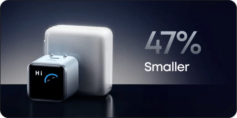 Anker Nano 45W GaN Fast Charger with Smart Display (A121D) angle 2