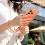 USAMS SJ784 U97 60W Type-C to Type-C Lanyard Fast Charging Data Cable (30cm) angle 2
