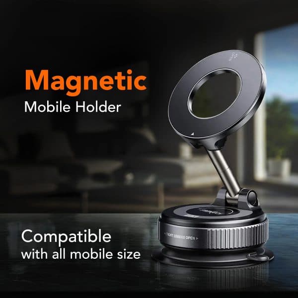 Magnetic Vacuum Phone Holder K007 by Magnetic - Gadgetntech Bangladesh
