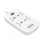 LDNIO SC4407 Power Socket 4 USB Charger with Power Extension Cord by LDNIO - Gadgetntech Bangladesh