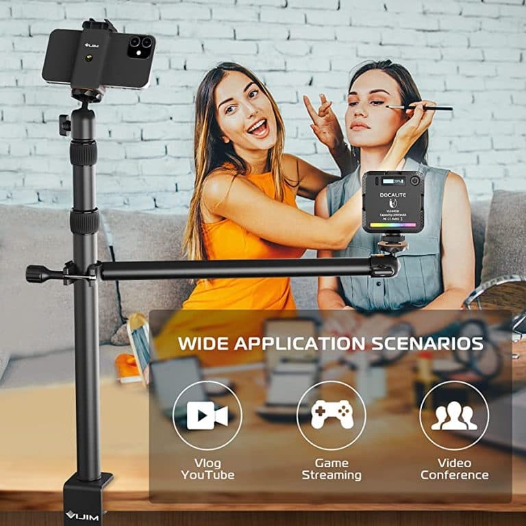 New! Overhead Desk Mount Stand for DSLR, DSLR & Ring Lights (Ulanzi VIJIM-LS02) angle 2
