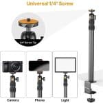 New! Overhead Desk Mount Stand for DSLR, DSLR & Ring Lights (Ulanzi VIJIM-LS02) angle 6