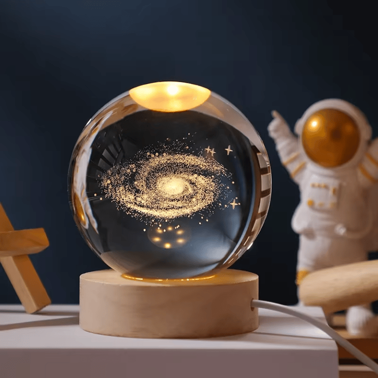 3D Crystal Ball - Galaxy (1 Color Base)