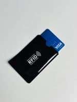 Anti Rfid Card Holder NFC Blocking Reader Case Protection Aluminium – 1pc - Black