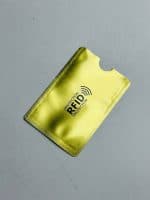 Anti Rfid Card Holder NFC Blocking Reader Case Protection Aluminium – 1pc - Golden