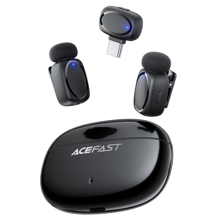 Acefast R2 Wireless Lavalier Microphone - Dual Mic