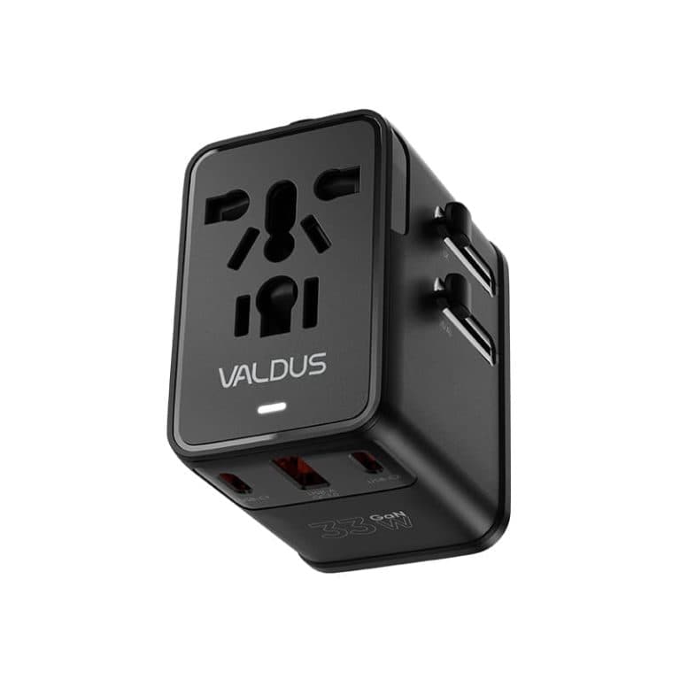 VALDUS 33W GaN Universal Travel Adapter (VL33) – All-in-One Global Plug